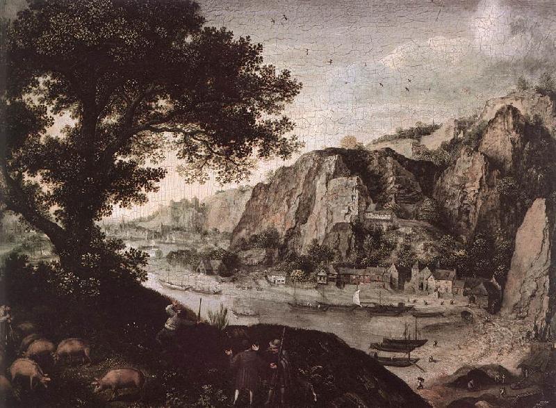 View of Huy from Ahin ar, VALKENBORCH, Lucas van